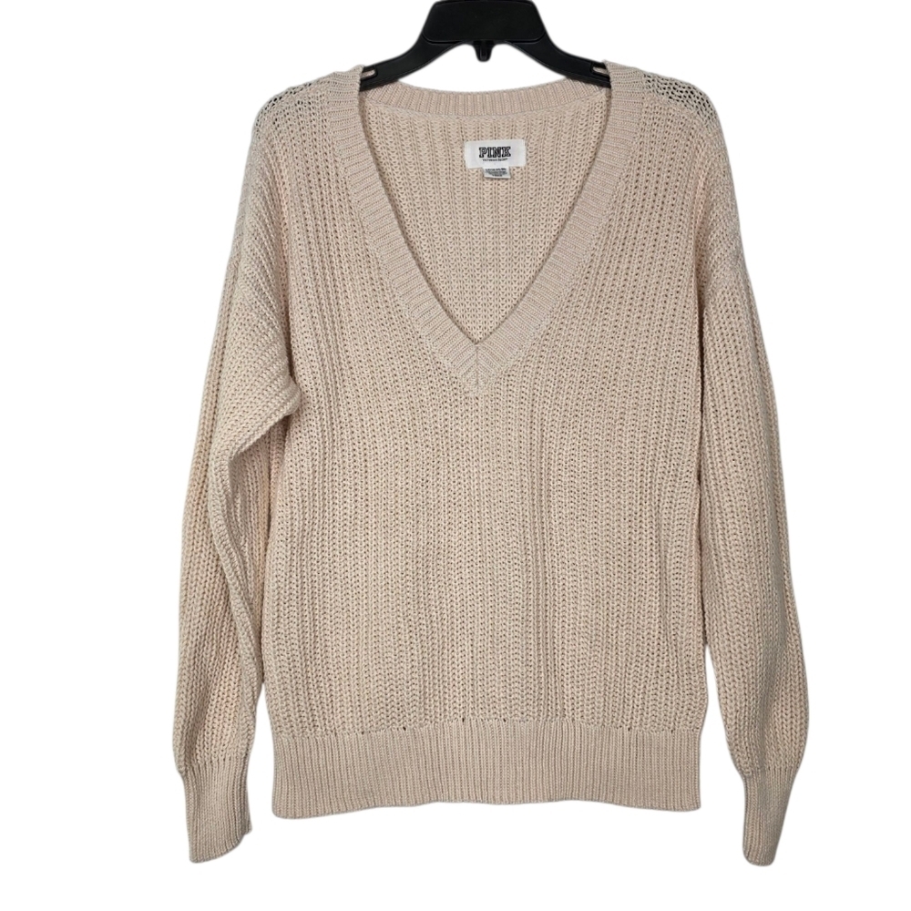 Pink by Victoria's Secret Knit V neck pull over